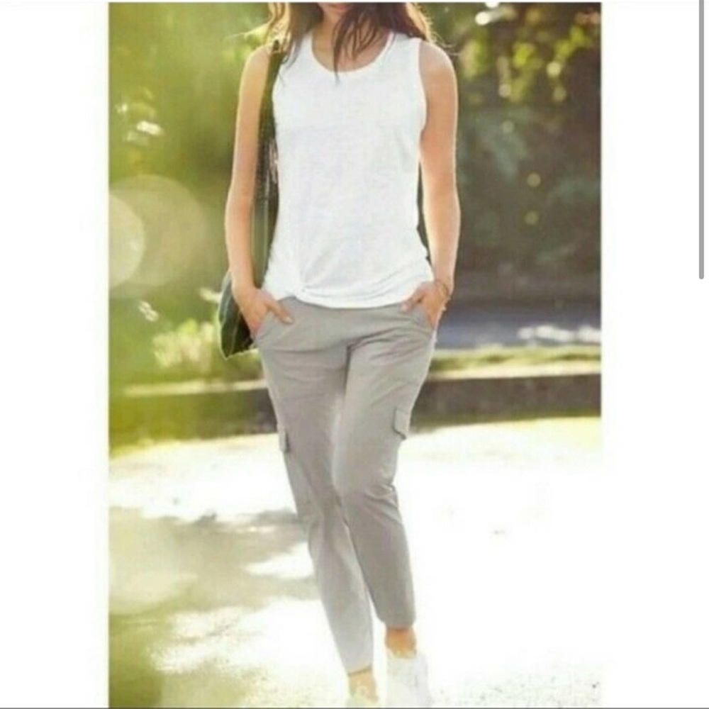 Athleta Zephyr Front Knot 100% Linen Tank Top - Medium